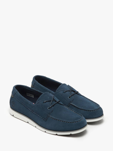 Mocassins Uit Leder Timberland Blauw men 42X7EP31 ander zicht 2